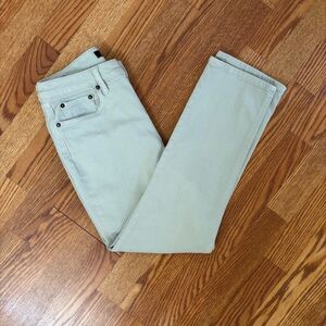 Ralph Lauren LRL Black Label Women’s Ankle Straight Leg Lt Green Jeans Size 6